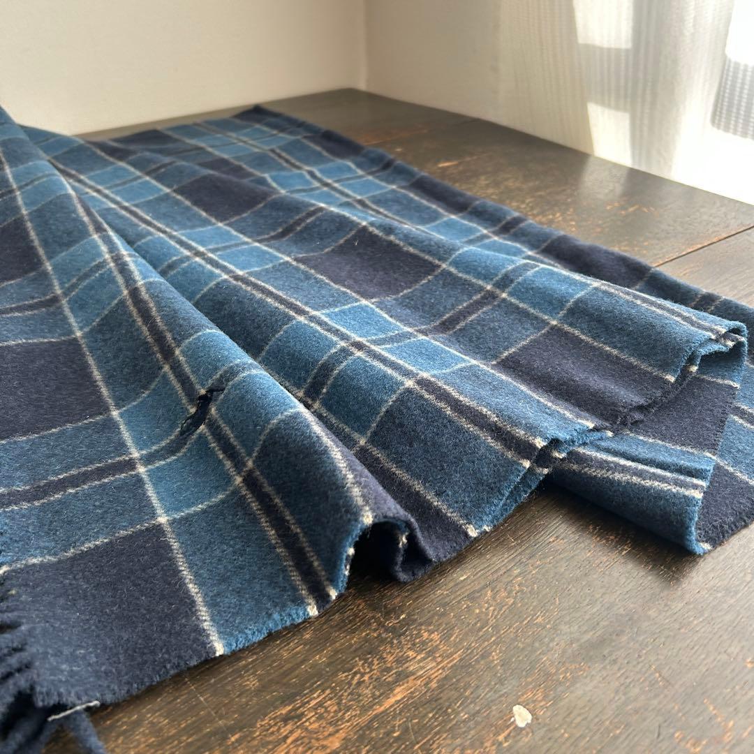 Ralph Lauren 手触り良いウール膝掛け　ショールとしても　タグ付き未使