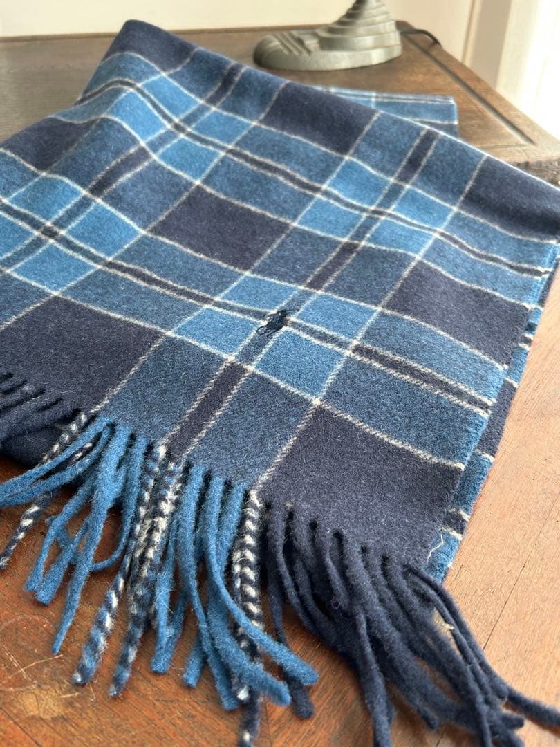 Ralph Lauren 手触り良いウール膝掛け　ショールとしても　タグ付き未使