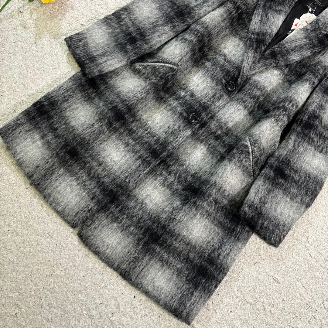 新品　23区　大きいサイズ　5.5万円　アルパカ　モヘヤ　チェスターコート　48