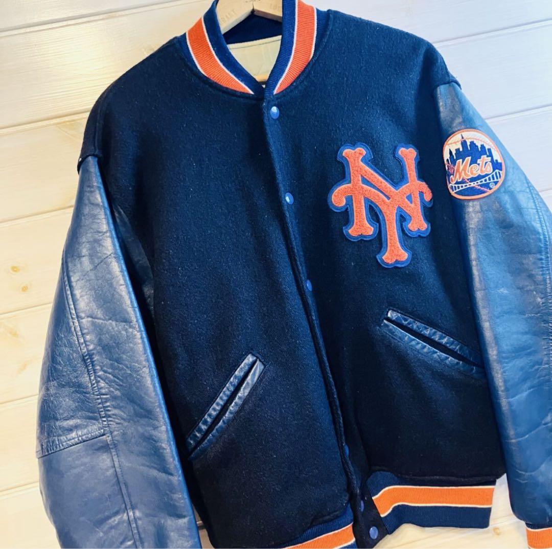 ★ヴィンテージ★ USA製 NY Mets スタジアム ジャケット スタジャン