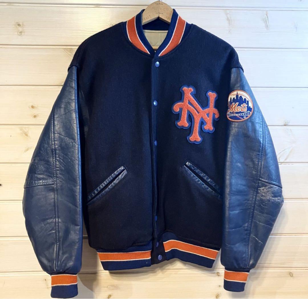 ★ヴィンテージ★ USA製 NY Mets スタジアム ジャケット スタジャン