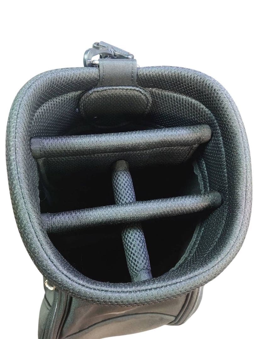 Mizuno ブラックキャディバッグ　黒　ストラップ付