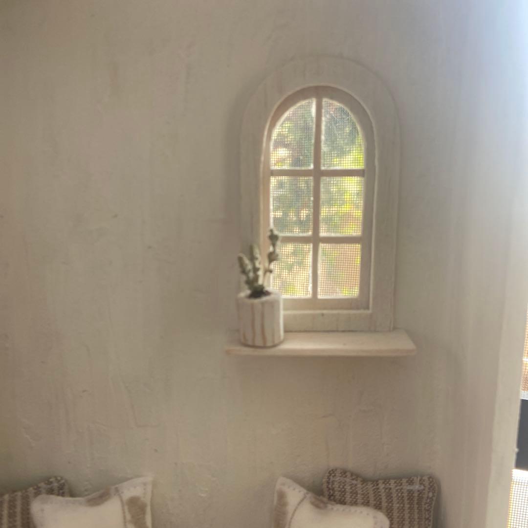 ✳︎1/12 ヘリンボーンの床と塗壁のドールハウス✳︎ 背景ボード ミニチュア