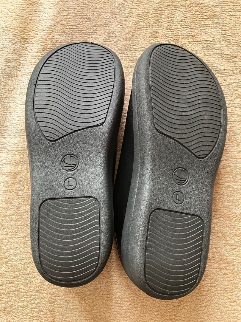 【新品　未使用品】 美足美人サンダルらくらく2ウェイシューズ、Lサイズ、ブラック