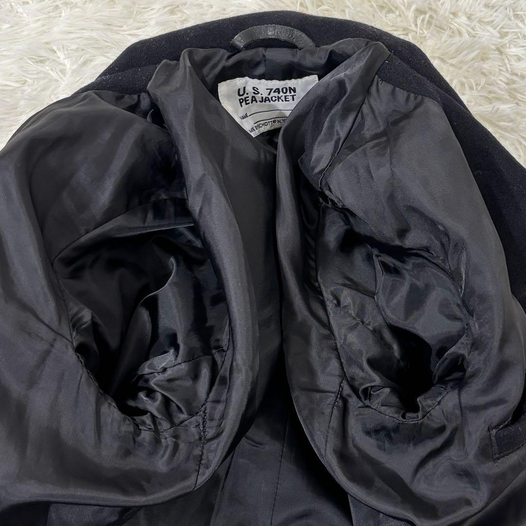 SCHOTT ショット USA製 ピーコート 740N メンズ ブラック 38