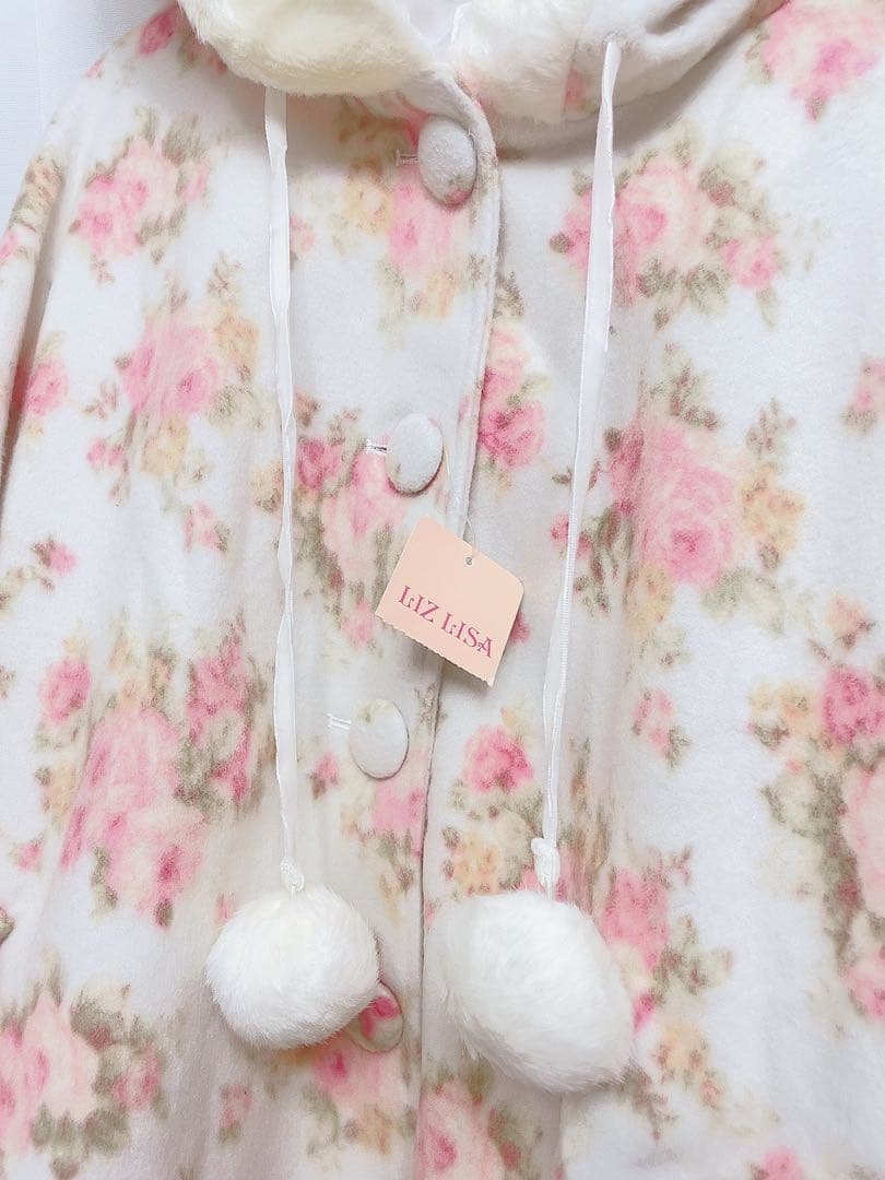 【大幅値下げ】新品タグ付き☆LIZ LISAリズリサ　花柄リボン　ポンチョコート