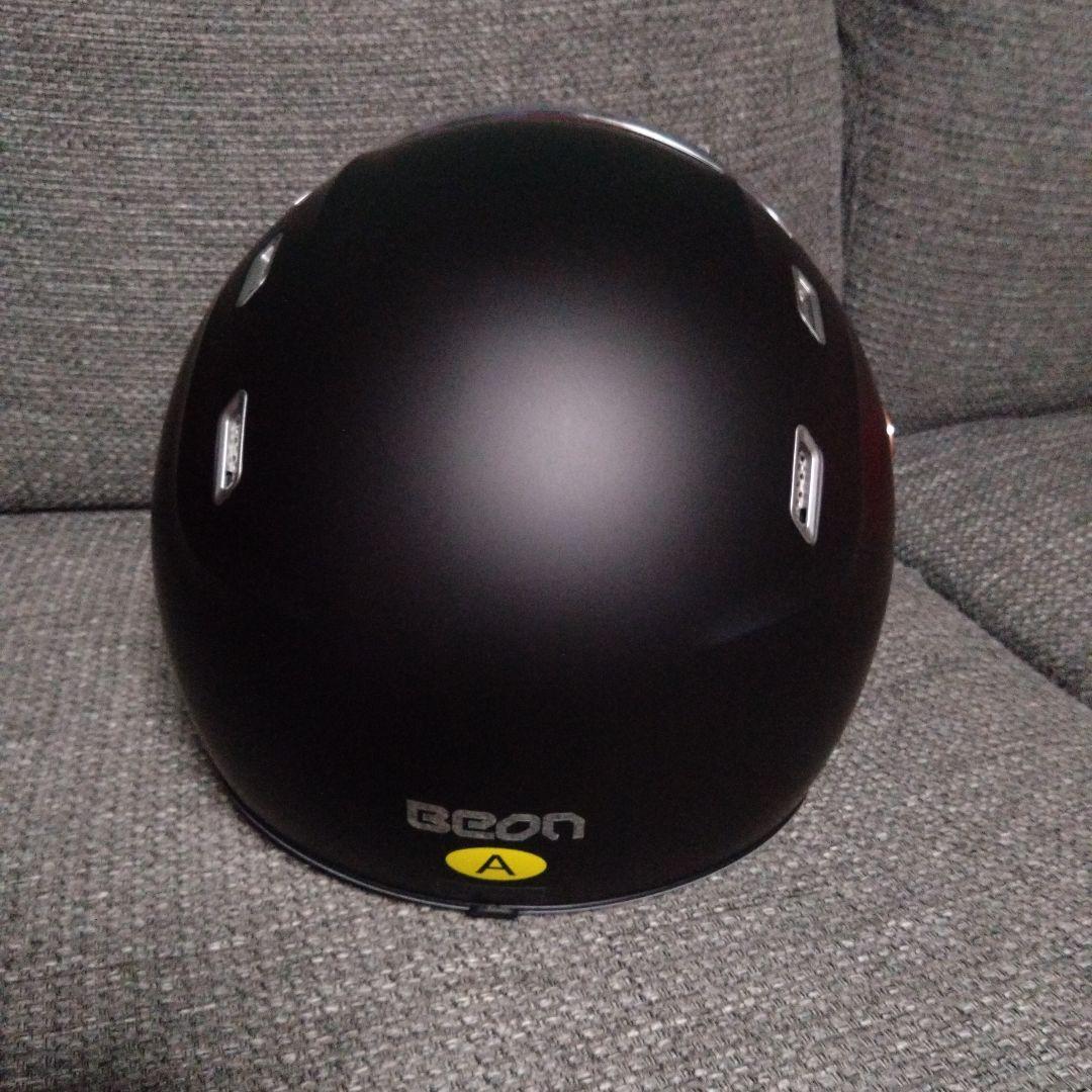 未使用品BEONマットブラックジェットヘルメットL