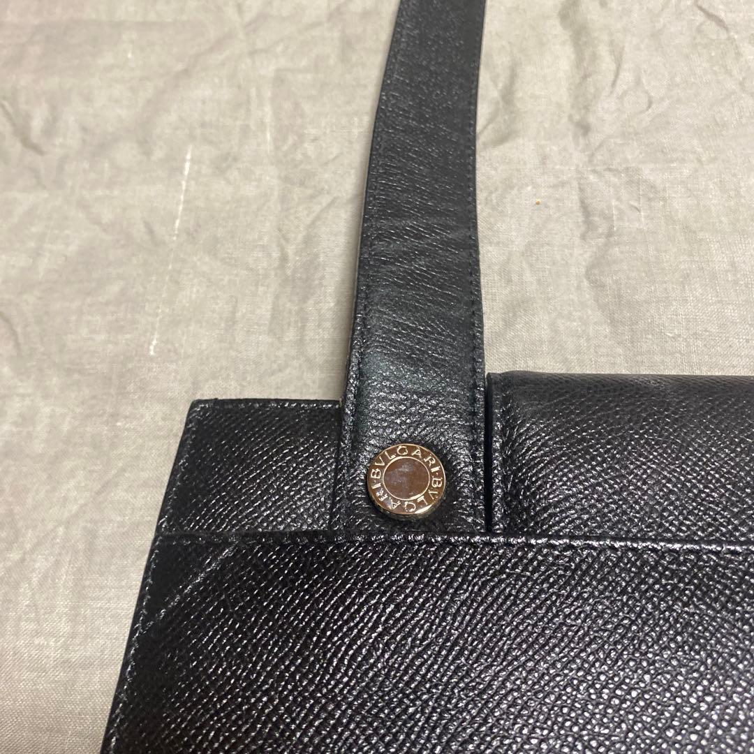 d*9様 BULGARI ブラック ショルダーバック