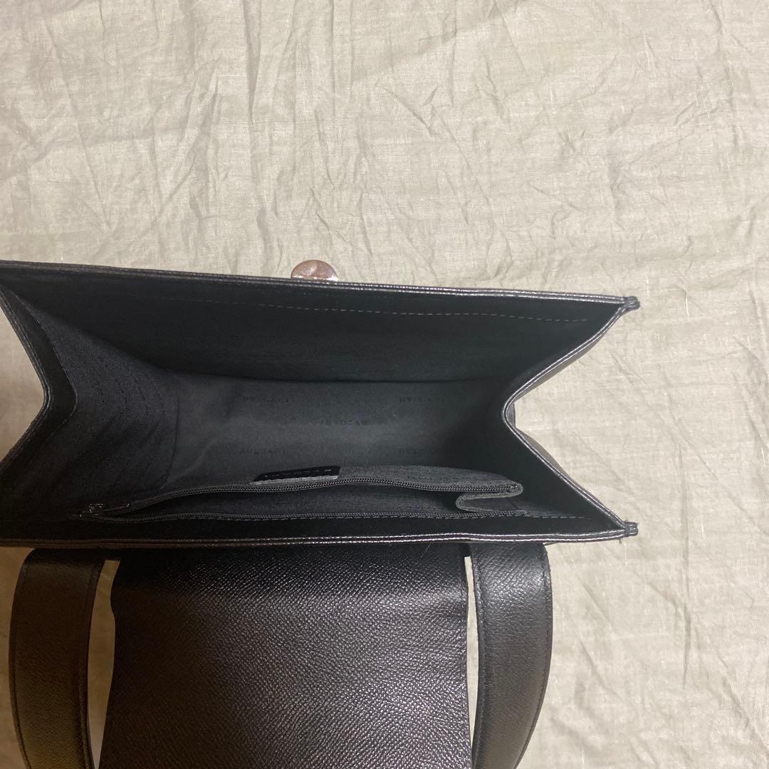 d*9様 BULGARI ブラック ショルダーバック