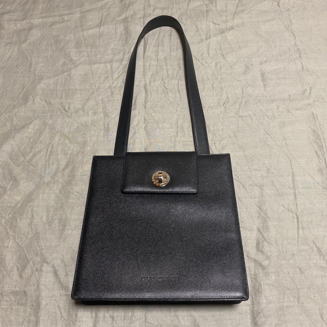 d*9様 BULGARI ブラック ショルダーバック