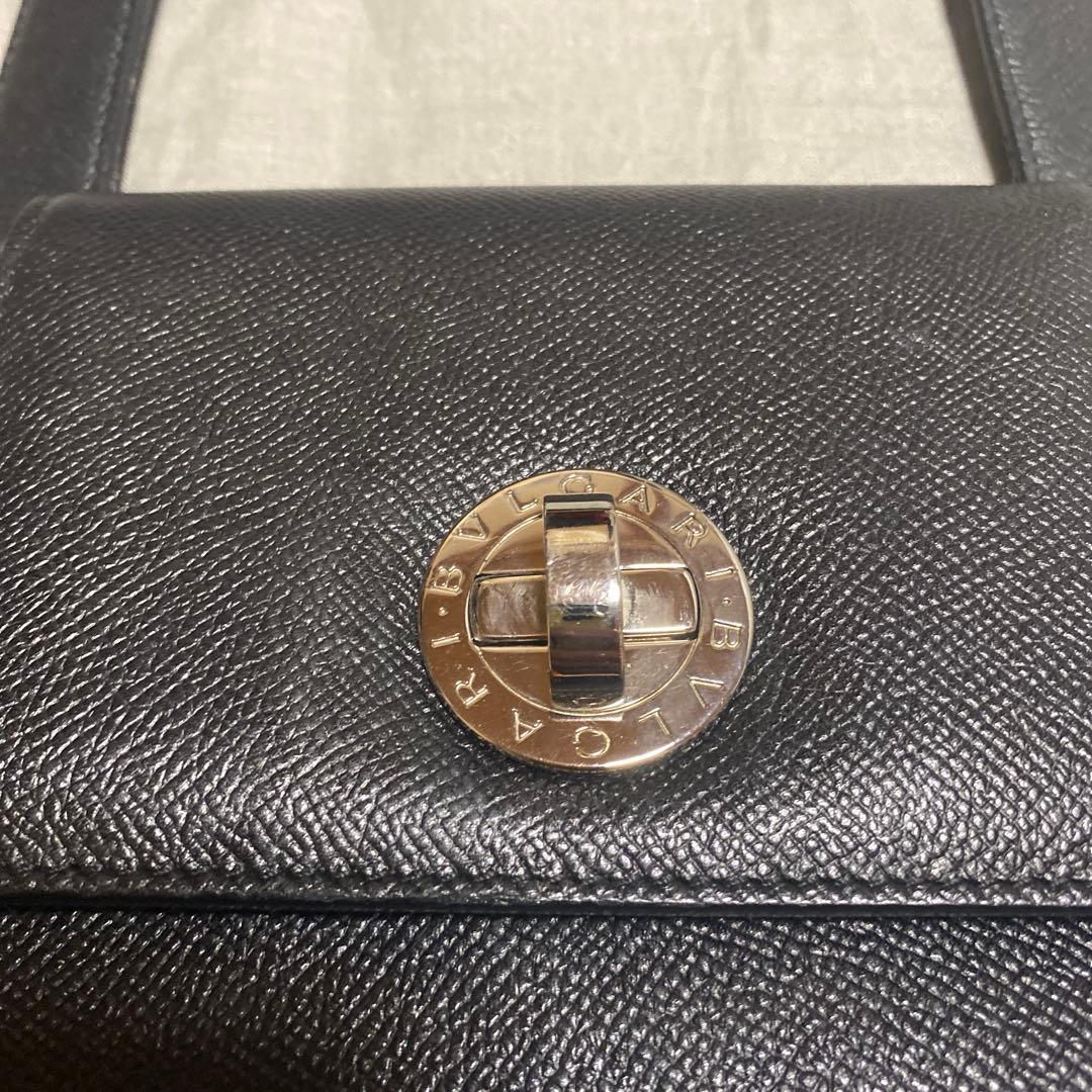 d*9様 BULGARI ブラック ショルダーバック