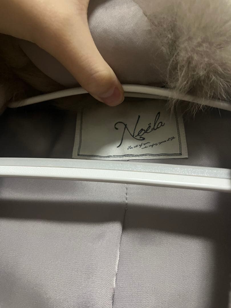 【限定価格】ファー付きロングコート Noela