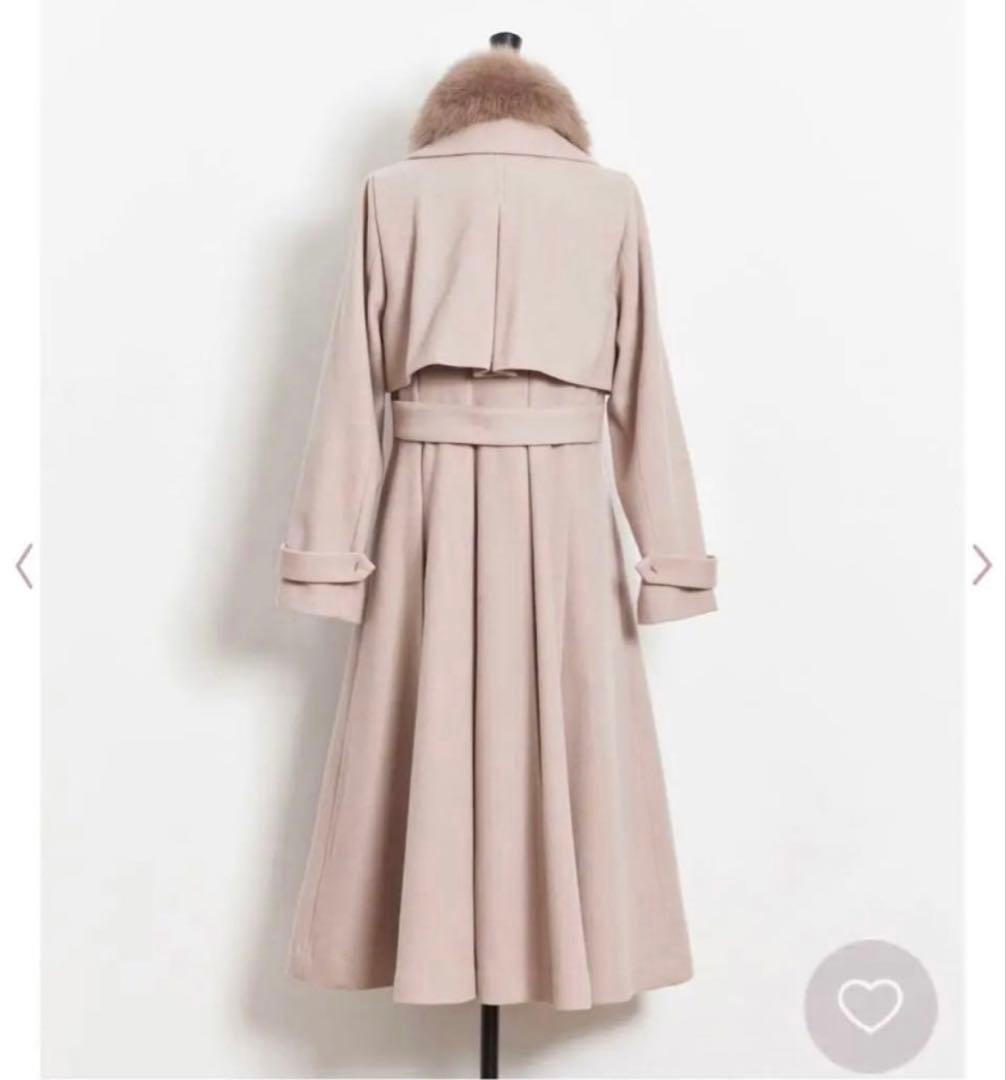 【限定価格】ファー付きロングコート Noela