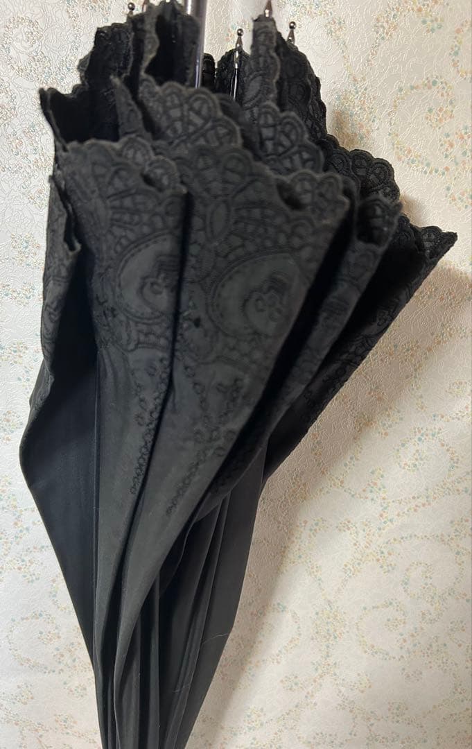 【akaaokiiro】ヒステリックグラマー　スカル刺繍柄　日傘　ゴスロリ