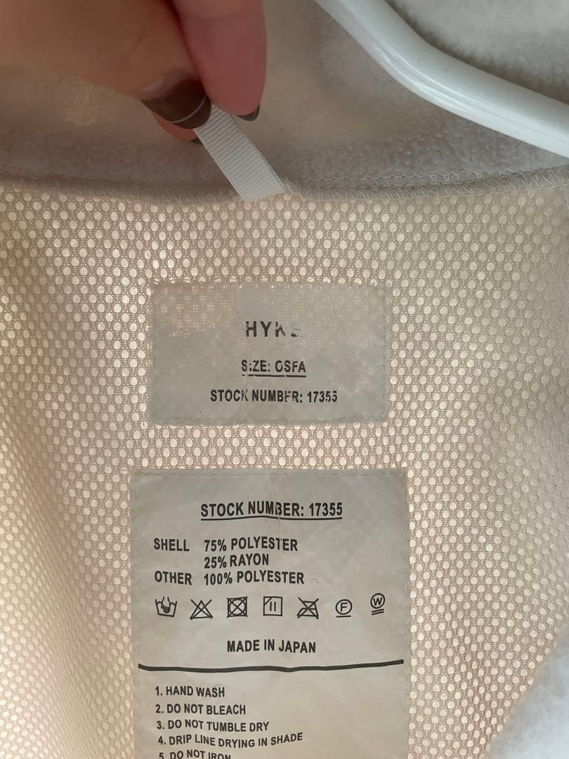 ジャケット・アウター HYKE ecwcs gen3 fleece cropped VEST