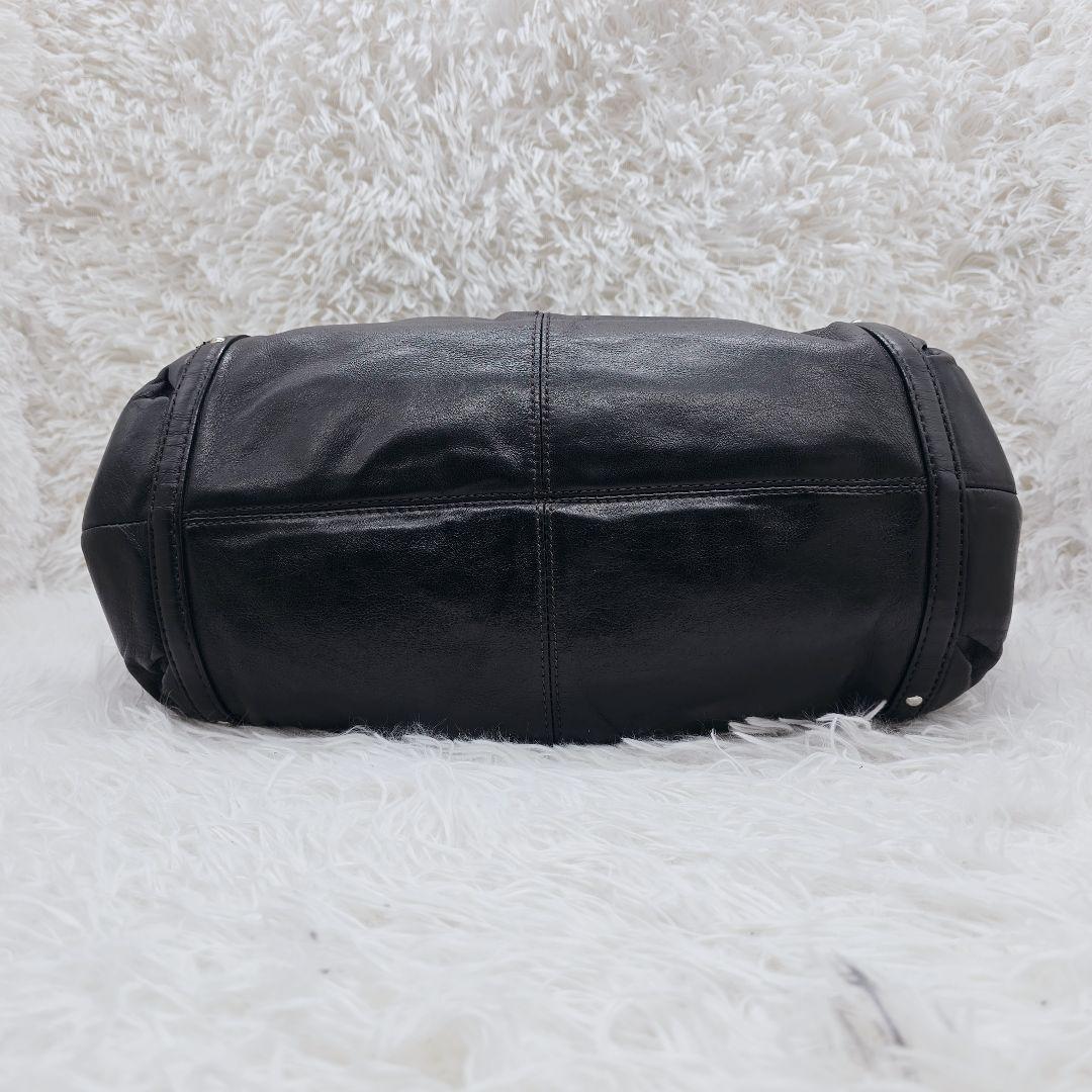 y2k✨COACH コーチ 本革 トートバッグ 黒 16244 肩掛け A4収納