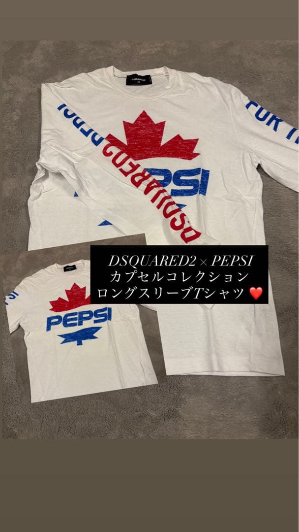 DSQUARED2 × PEPSIカプセルコレクションロングスリーブTシャツ‼️