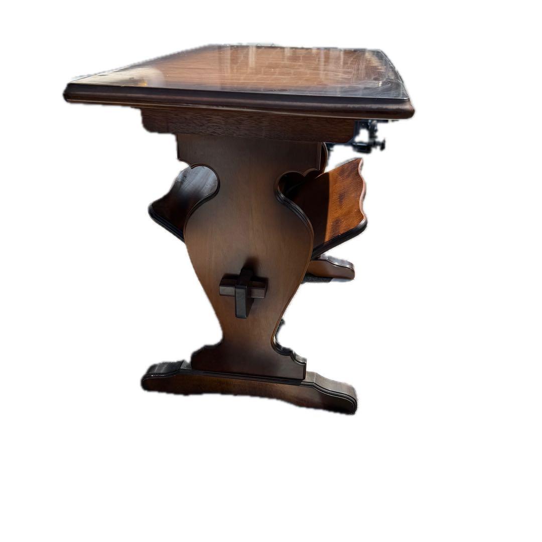 カリモクkarimoku サイドテーブル マガジンラック付 コロニアル 机 花台