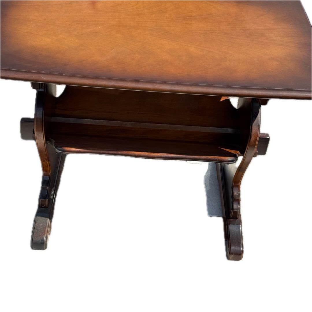 カリモクkarimoku サイドテーブル マガジンラック付 コロニアル 机 花台