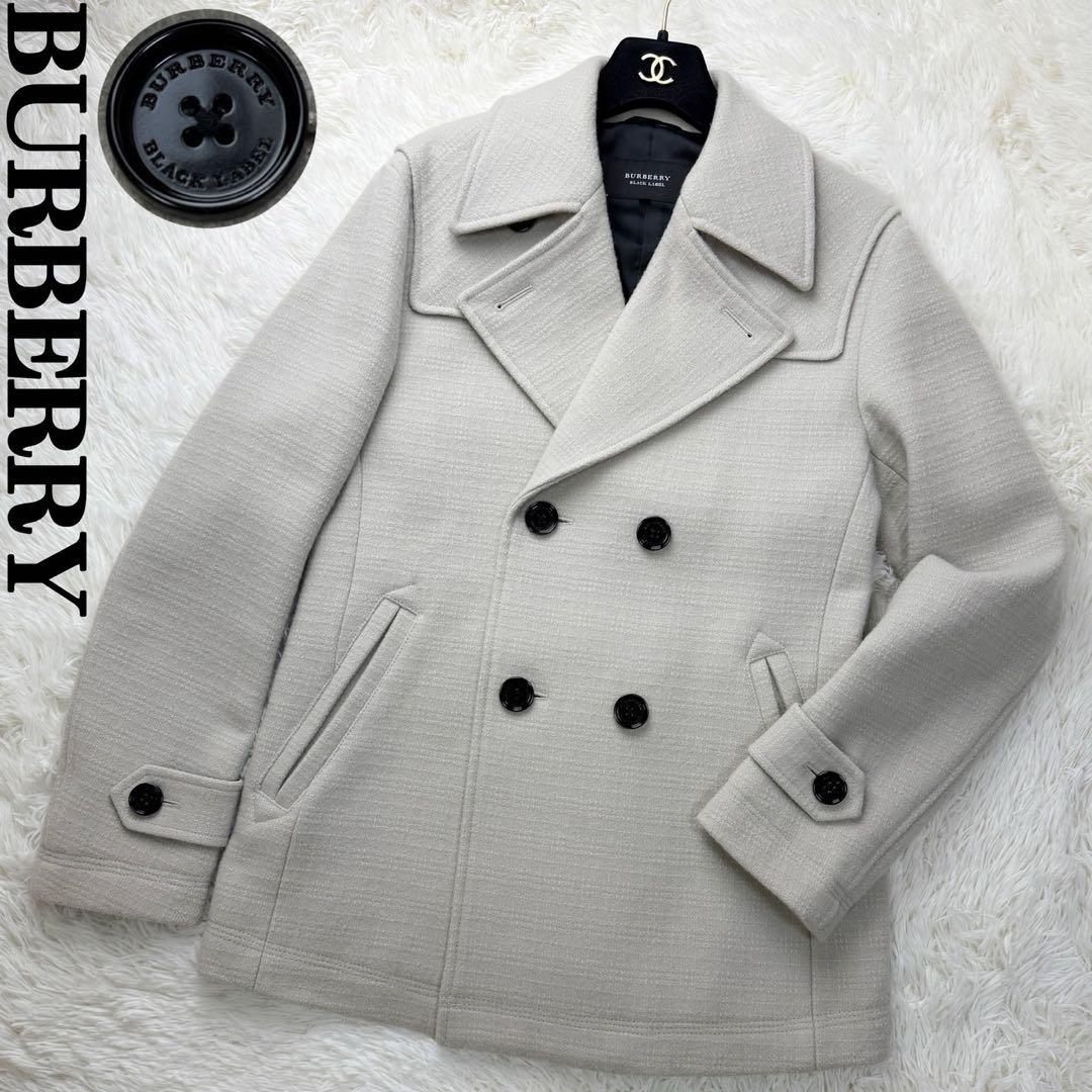 美品♡Lサイズ♡BURBERRY バーバリー メルトン ラムウール コート