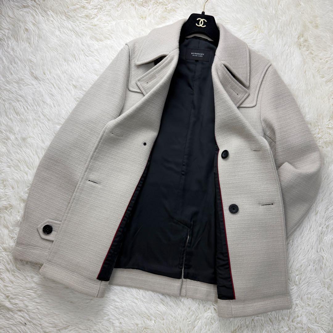 美品♡Lサイズ♡BURBERRY バーバリー メルトン ラムウール コート