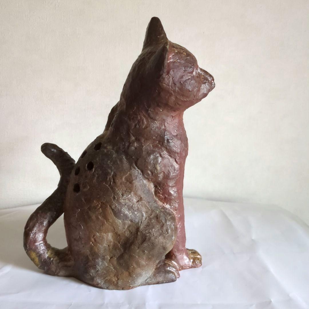 備前焼　招き猫　香炉
