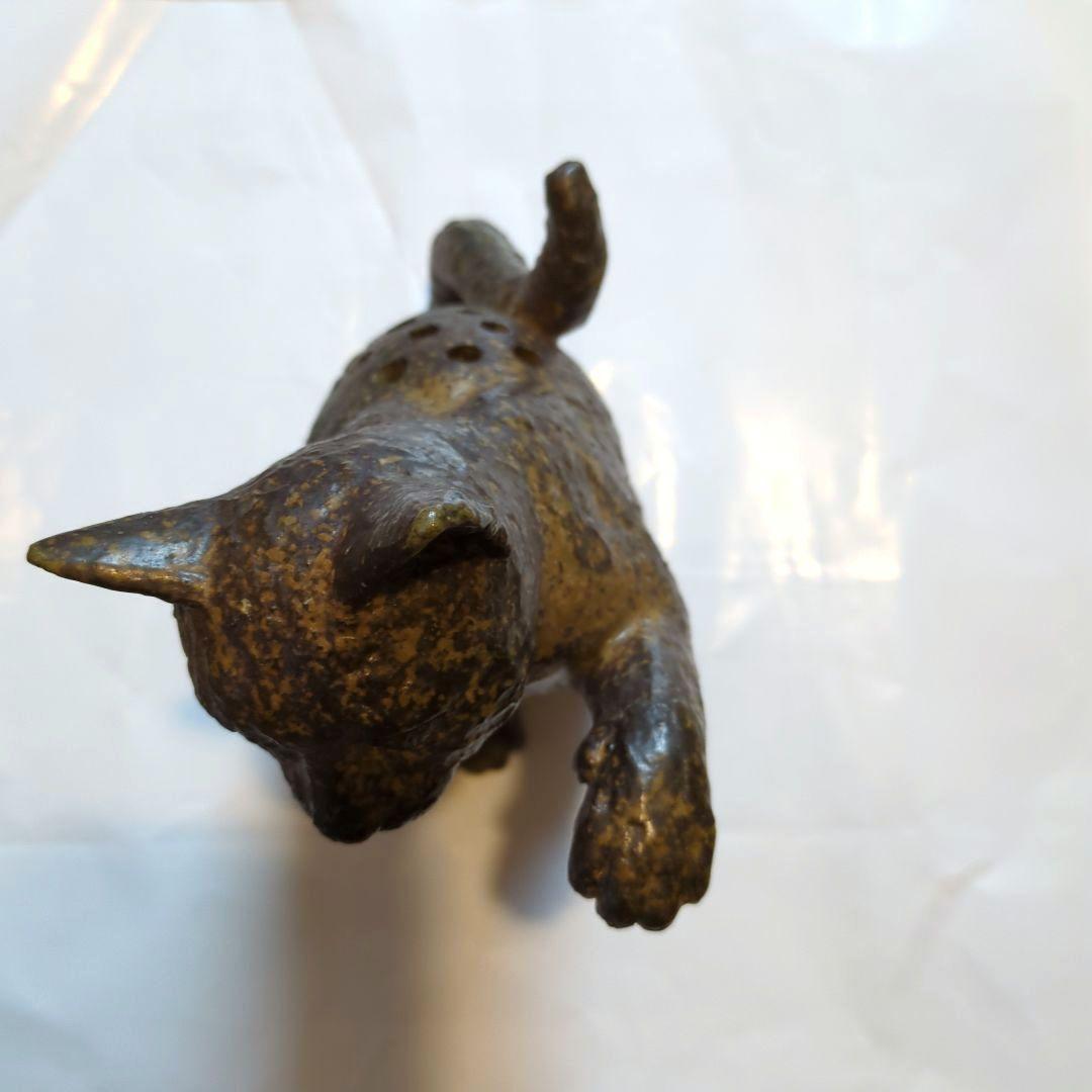 備前焼　招き猫　香炉