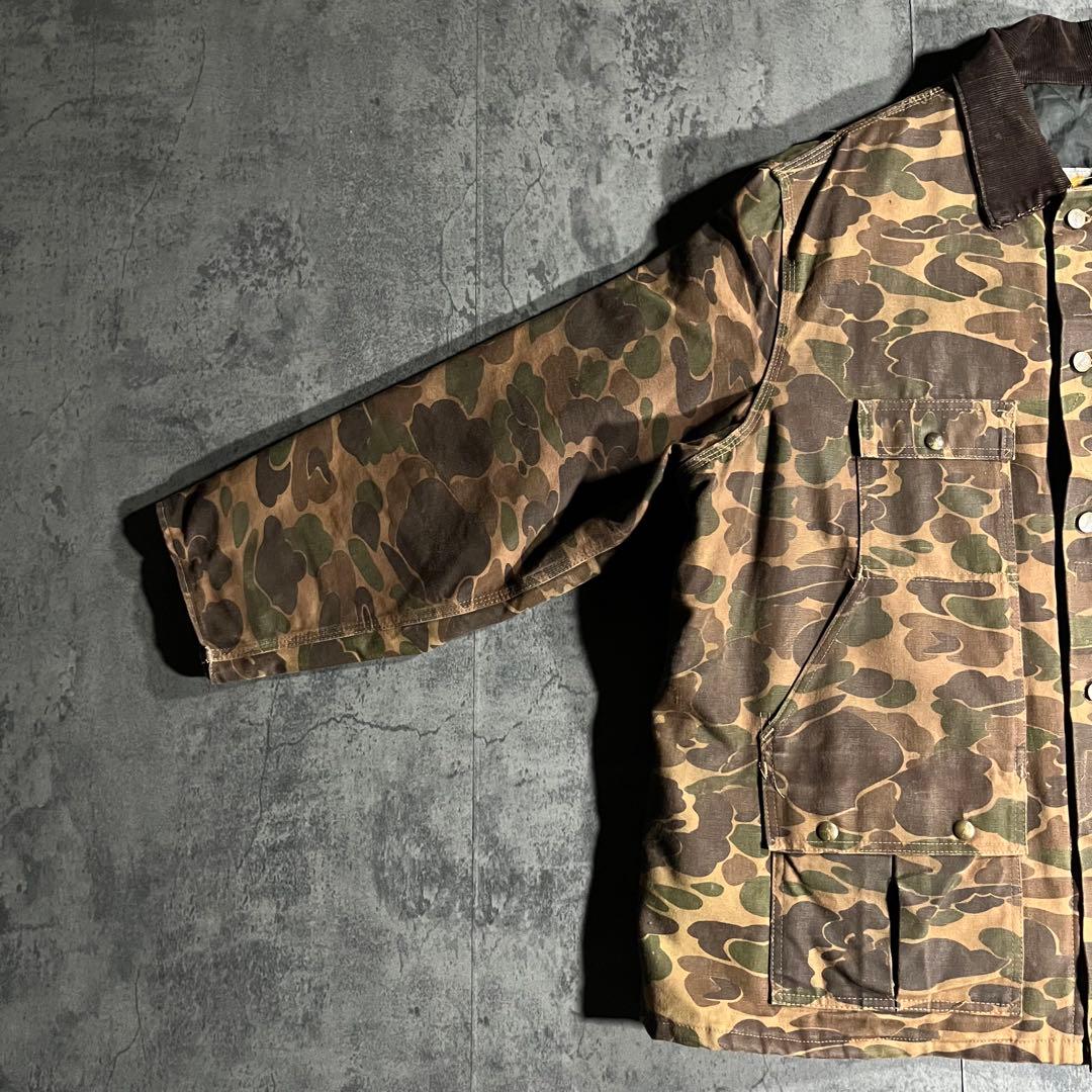 80s Carhartt USA製 ハンティングジャケット ダック 迷彩