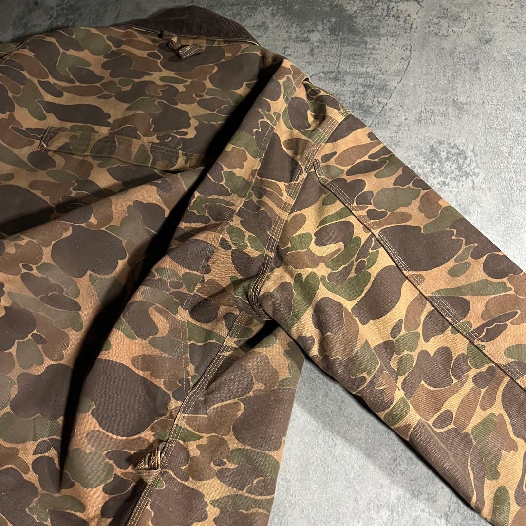 80s Carhartt USA製 ハンティングジャケット ダック 迷彩