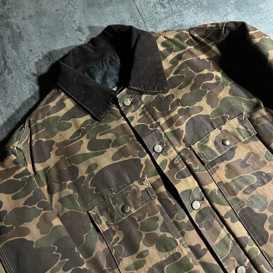80s Carhartt USA製 ハンティングジャケット ダック 迷彩