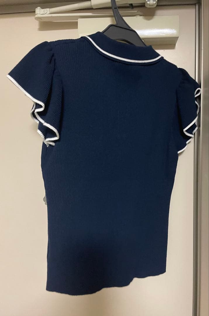 JILLbyJILLSTUARTジルバイジルスチュアート フリル袖ポロニット