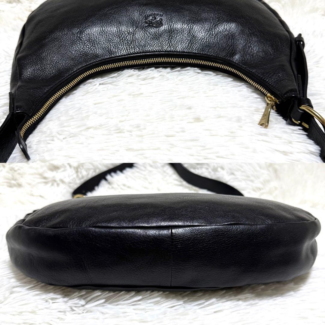 美品 イルビゾンテ ハーフムーン ワンショルダー ショルダーバッグ 新タグ 現行