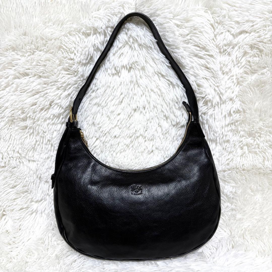 美品 イルビゾンテ ハーフムーン ワンショルダー ショルダーバッグ 新タグ 現行