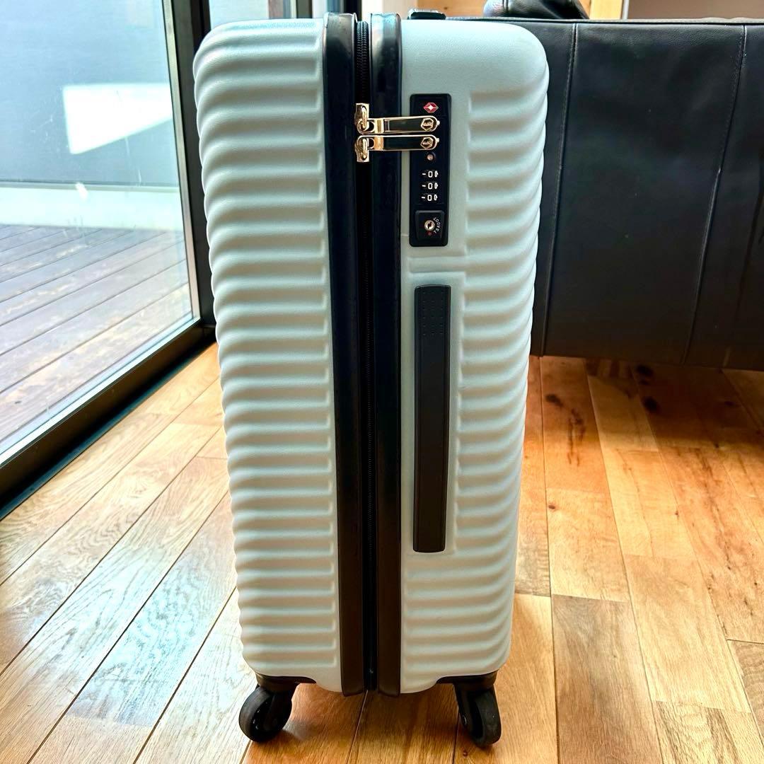 ハント　マイン　スーツケース　キャリーケース　TSAロック　ブルー　水色