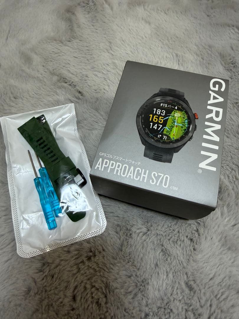 GARMIN APPROACH S70 GPS 47MM （新品換えバンド付き）