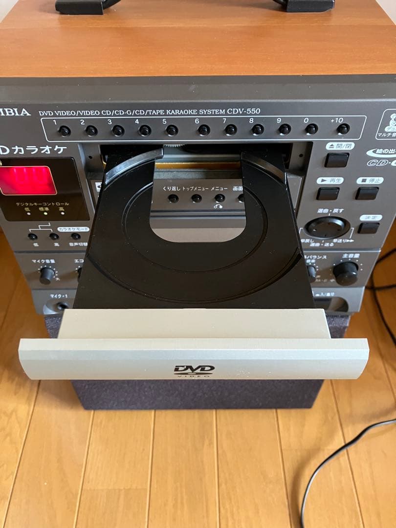美品　カラオケ　デノンCOLUMBIA CDV-550 DVDプレーヤー