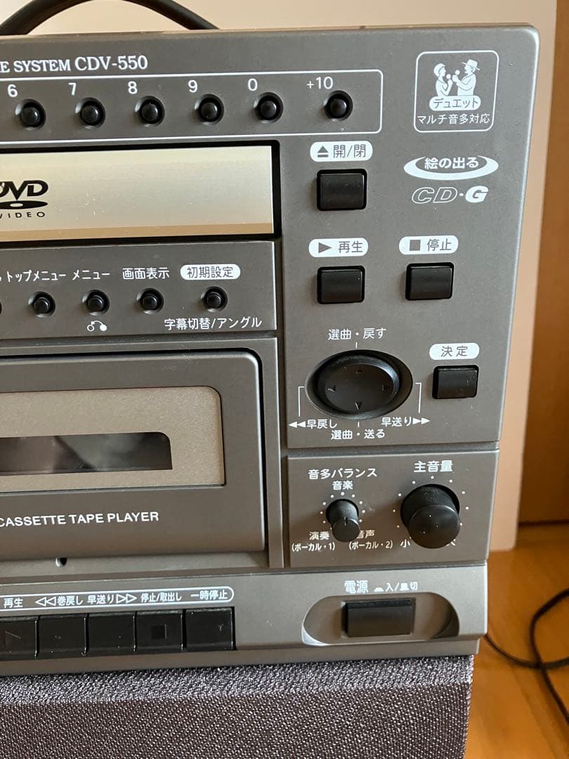 美品　カラオケ　デノンCOLUMBIA CDV-550 DVDプレーヤー