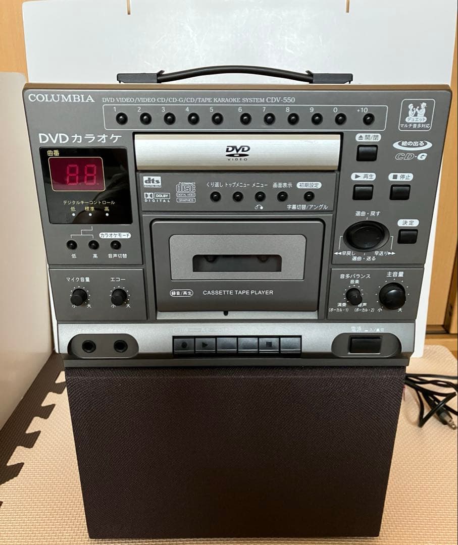 美品　カラオケ　デノンCOLUMBIA CDV-550 DVDプレーヤー