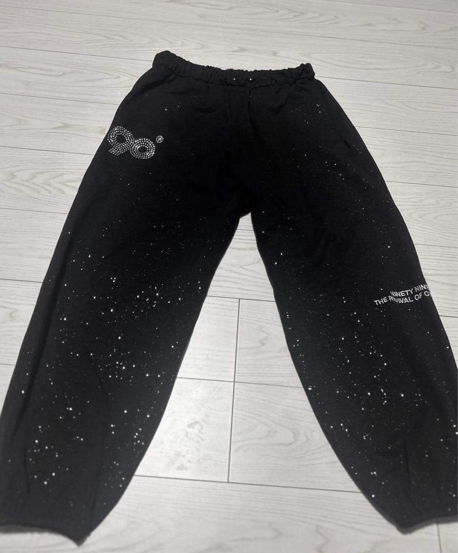 パンツ 9090 Logo Glitter Light Sweat Pants Girl