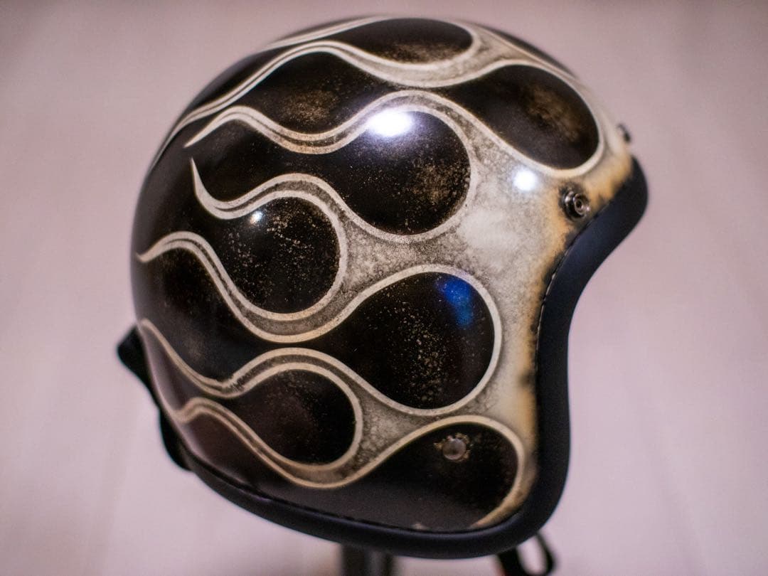 M 極小帽体　500tx スモールジェット　黒エイジングアイボリーフレア