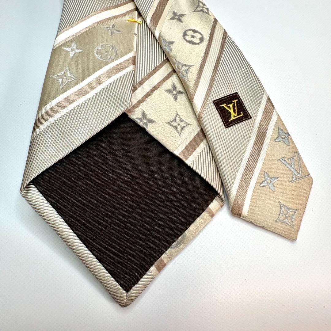 新品未使用　LOUIS VUITTON シルク100% ネクタイ　ベージュ