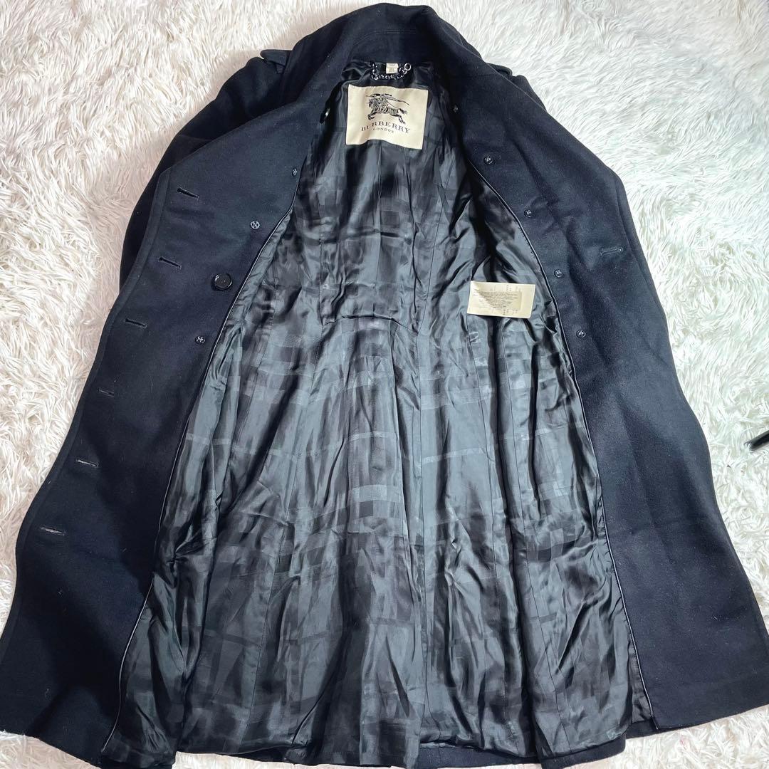 近年モデル⭐︎バーバリー　ナポレオンコート　ロントレンチコート　カシミヤ混