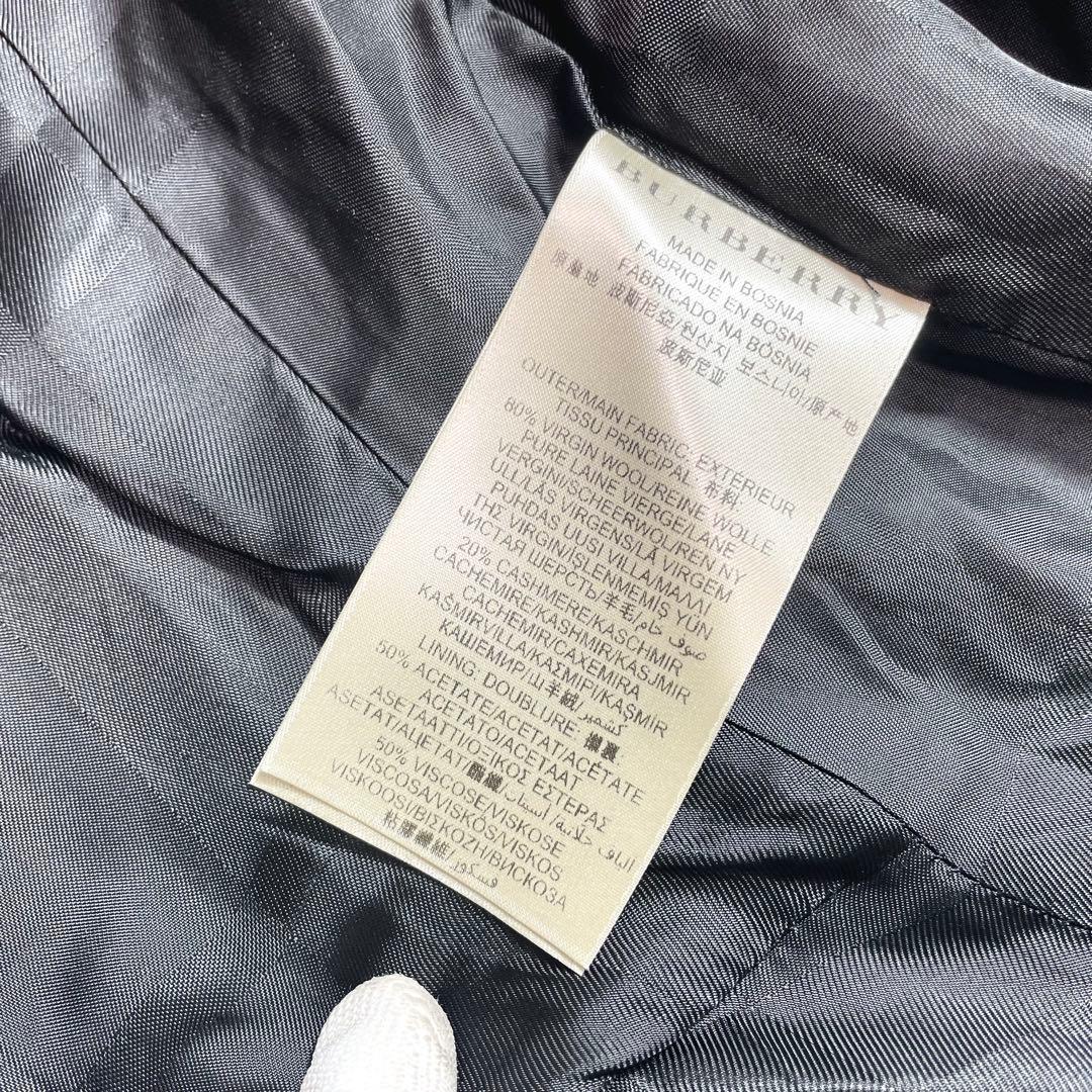 近年モデル⭐︎バーバリー　ナポレオンコート　ロントレンチコート　カシミヤ混