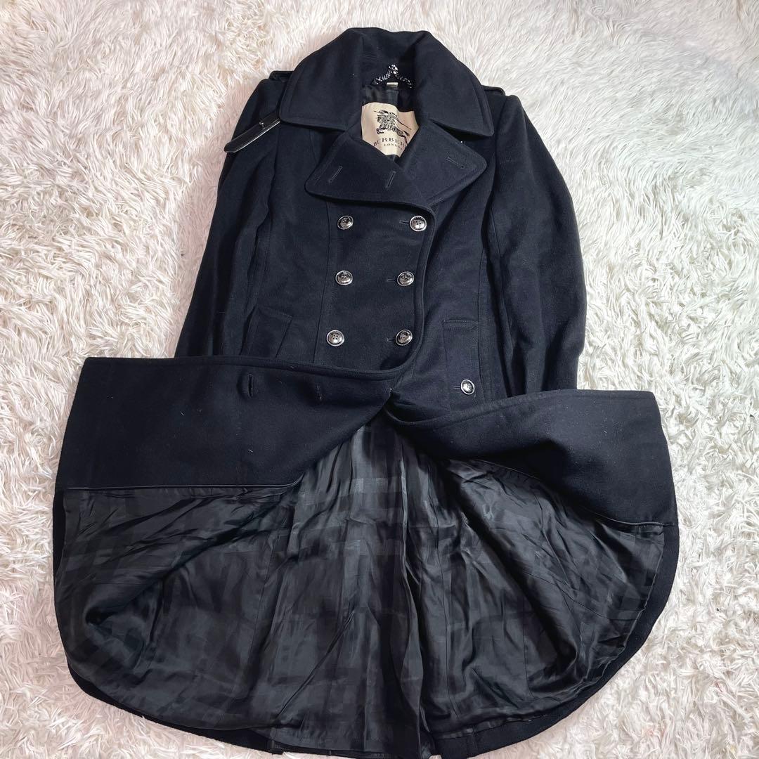 近年モデル⭐︎バーバリー　ナポレオンコート　ロントレンチコート　カシミヤ混