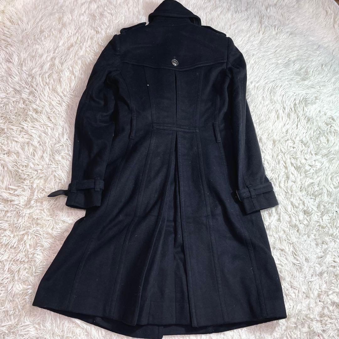 近年モデル⭐︎バーバリー　ナポレオンコート　ロントレンチコート　カシミヤ混