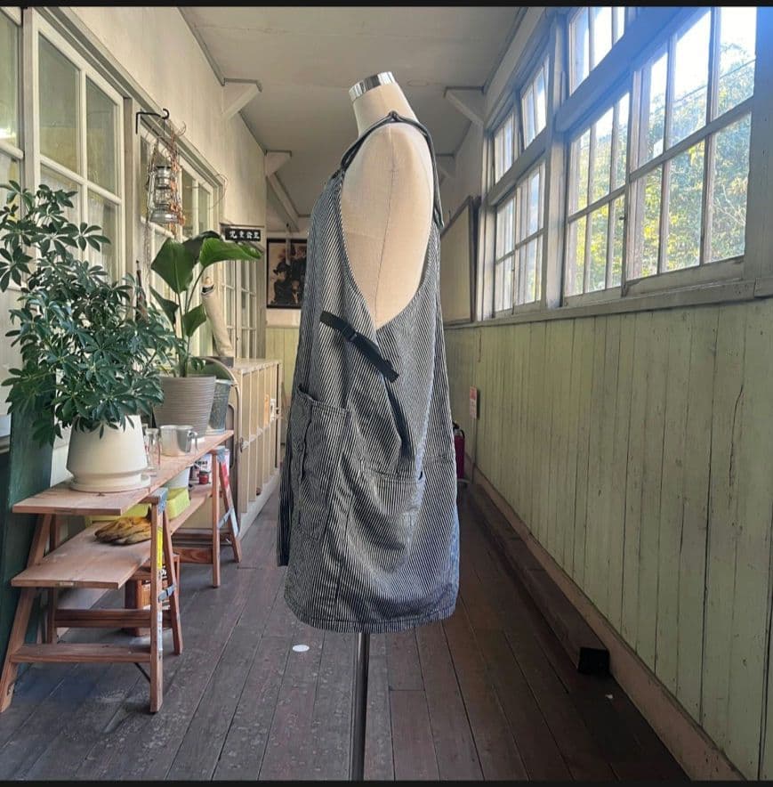 新品未使用 メデル ヒッコリー エプロンベスト