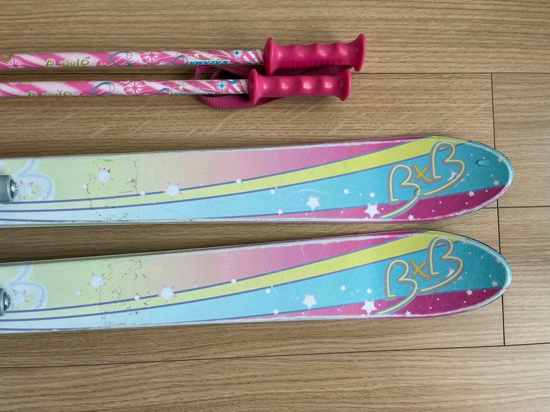 B×B Hart ジュニアスキー4点セット ハート レディース 女の子 キッズ