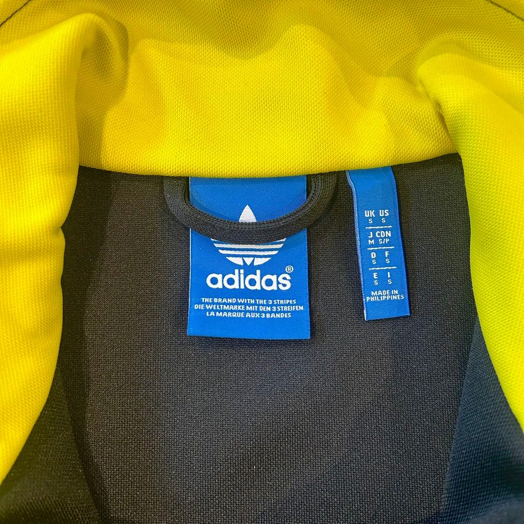 【激レア】アディダス ファイヤーバード トラックジャケット 黒 黄色 M