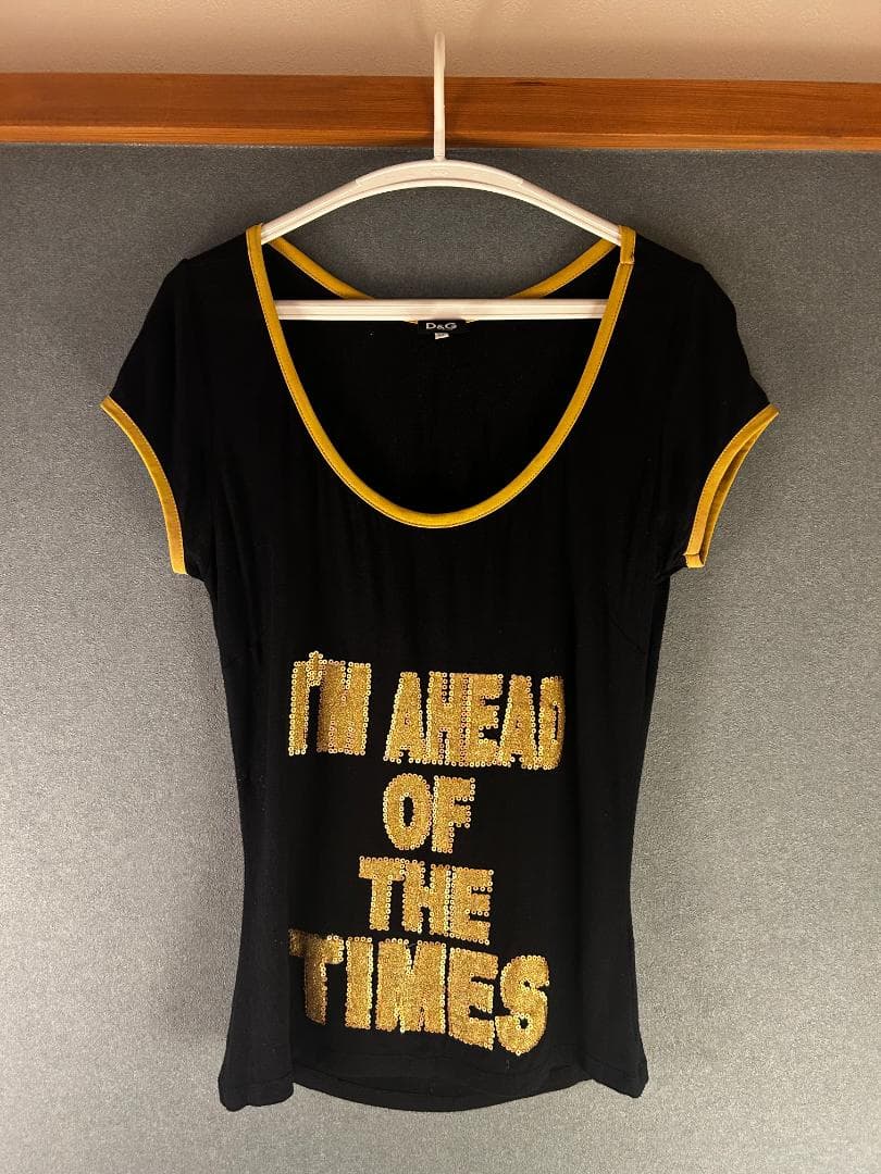 Dolce & Gabban　スパンコール グラフィック Tシャツ