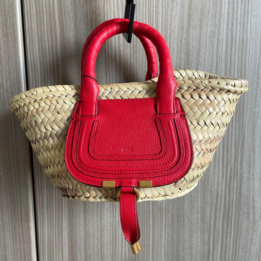 【美品】Chloe クロエ かごバッグ ミニ バスケット MARCIE